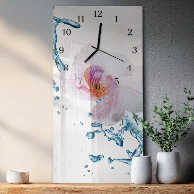 Orologio verticale Orchidea
