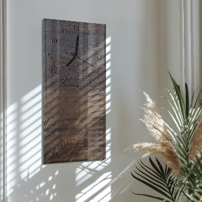 Orologio verticale Tavola di legno