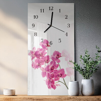 Orologio verticale Orchidee