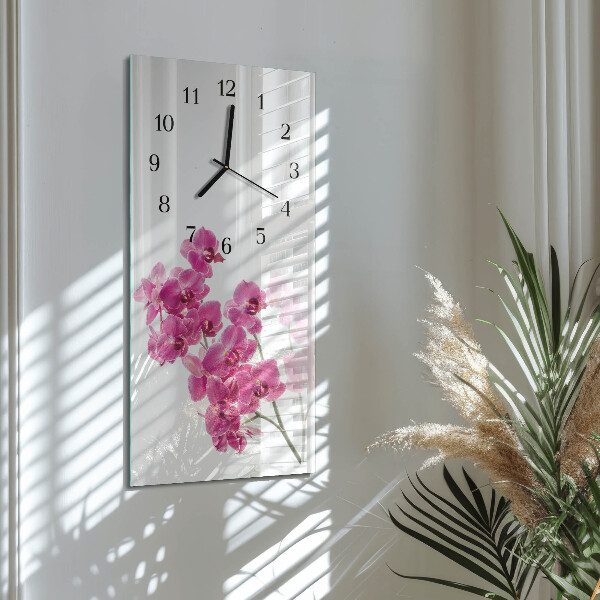 Orologio verticale Orchidee