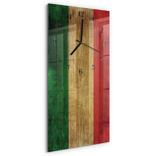 Orologio verticale bandiera italiana