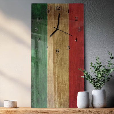 Orologio verticale bandiera italiana