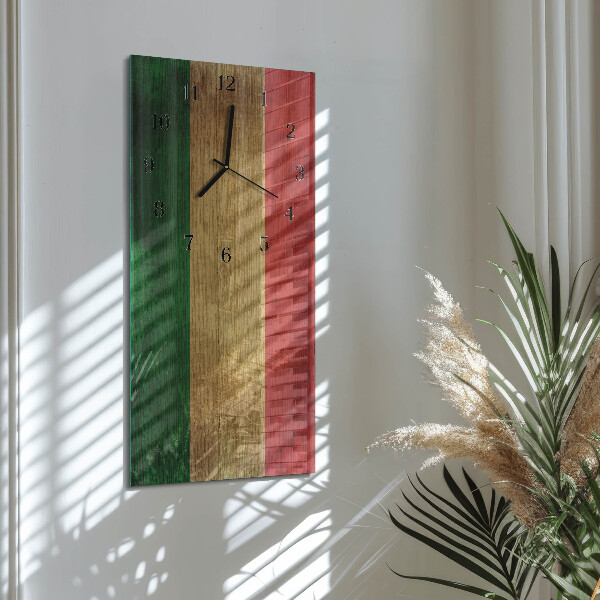 Orologio verticale bandiera italiana