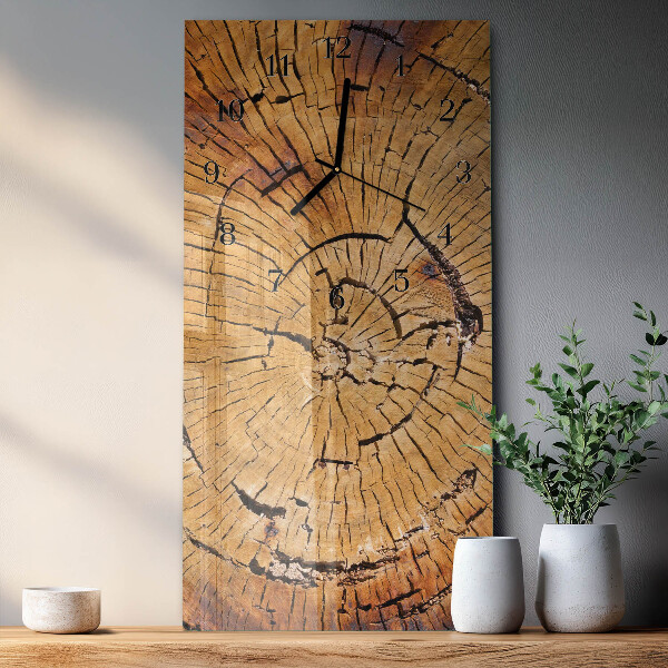 Orologio verticale Venature del legno
