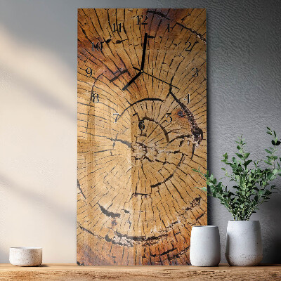 Orologio verticale Venature del legno