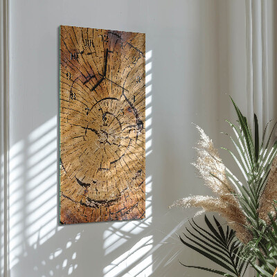 Orologio verticale Venature del legno