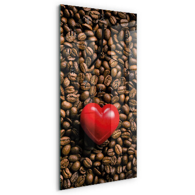 Orologio verticale chicchi di caffè
