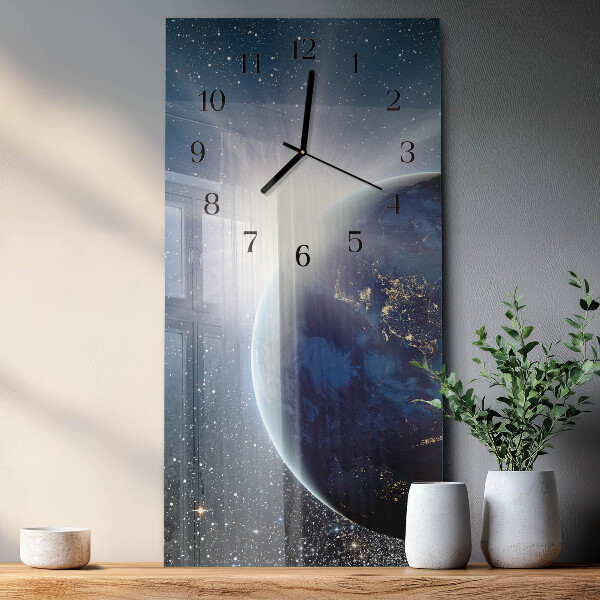 Orologio verticale Earth Weltall