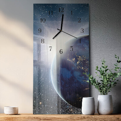 Orologio verticale Earth Weltall