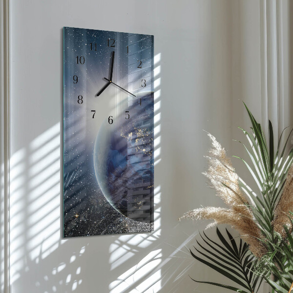 Orologio verticale Earth Weltall