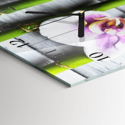 Orologio verticale Orchidea di bambù