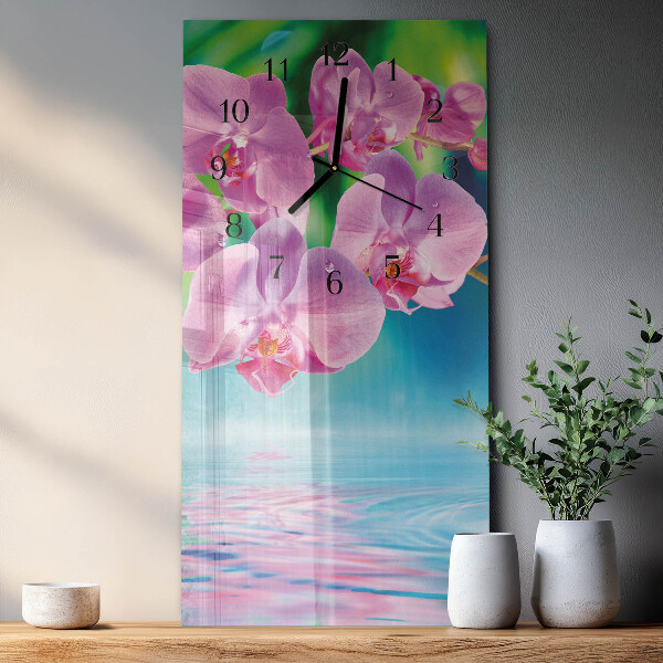 Orologio verticale Orchidee
