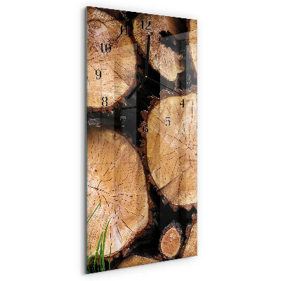 Orologio verticale Venature del legno