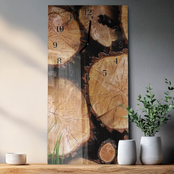 Orologio verticale Venature del legno