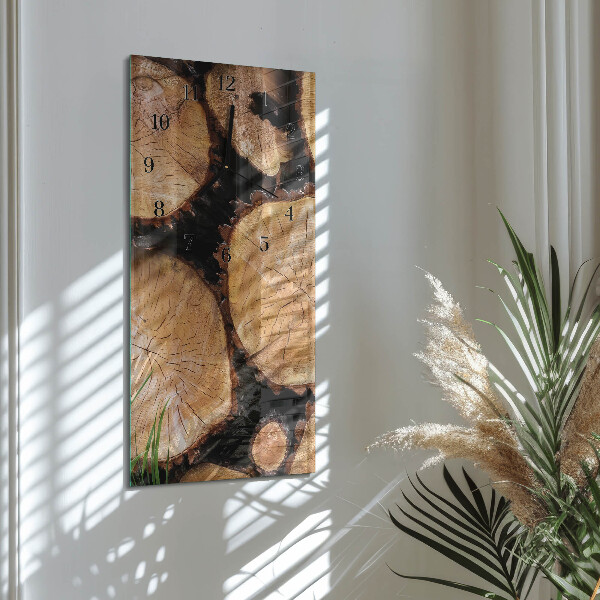 Orologio verticale Venature del legno