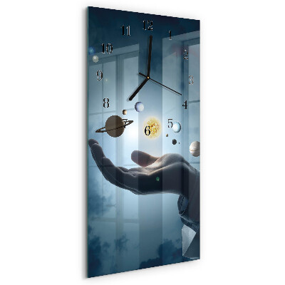 Orologio verticale Mano del Pianeta