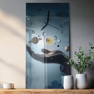 Orologio verticale Mano del Pianeta