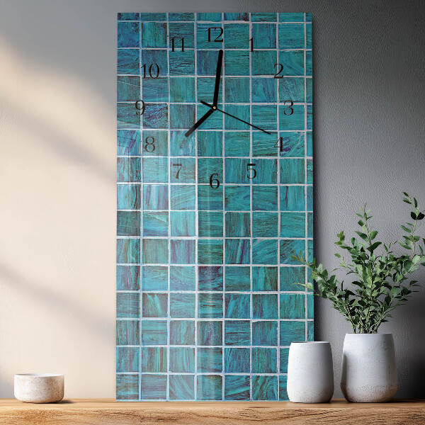 Orologio verticale Piastrelle Blu