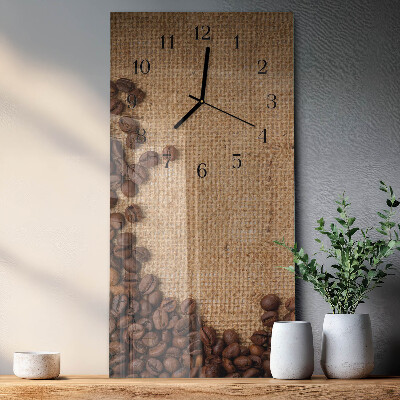 Orologio verticale chicchi di caffè