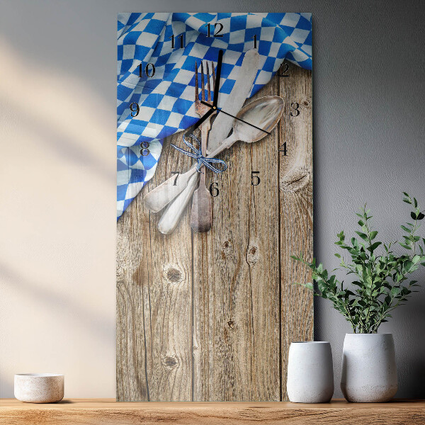 Orologio verticale Targa in legno bavarese