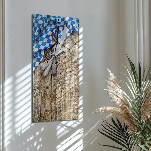 Orologio verticale Targa in legno bavarese