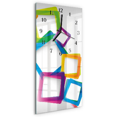 Orologio verticale rettangoli colorati
