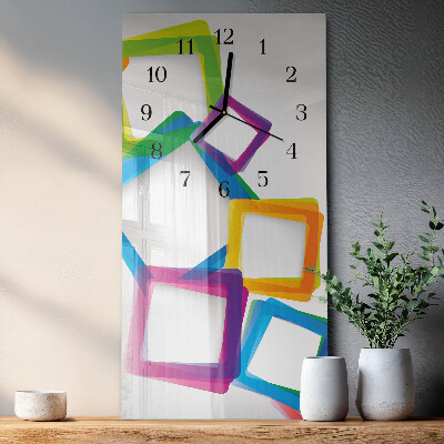 Orologio verticale rettangoli colorati