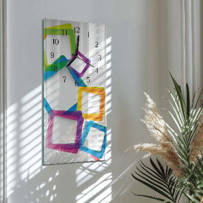 Orologio verticale rettangoli colorati