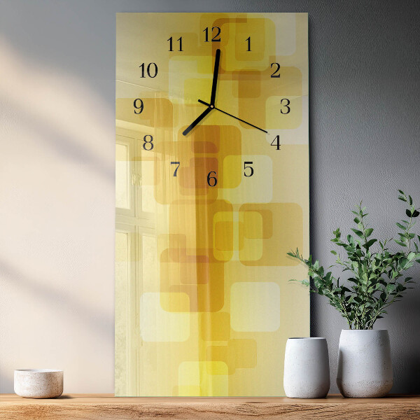 Orologio verticale Rettangoli aurei