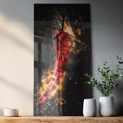 Orologio verticale Peperoncino piccante