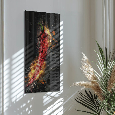 Orologio verticale Peperoncino piccante