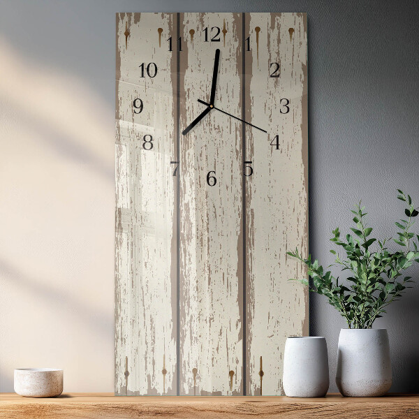 Orologio verticale Tavole di legno