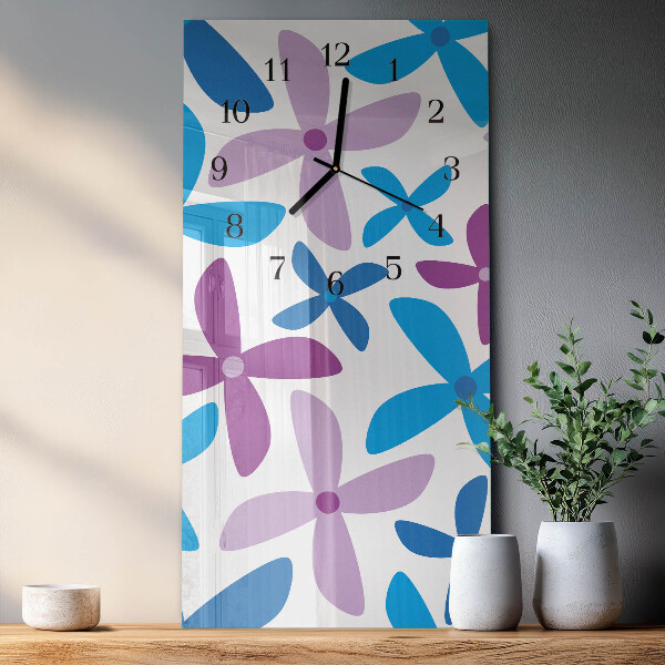 Orologio verticale fiori hawaiani