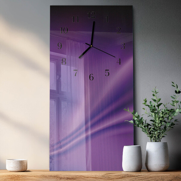 Orologio verticale Onde di viola