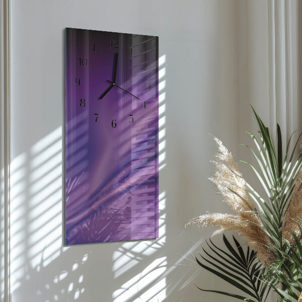 Orologio verticale Onde di viola