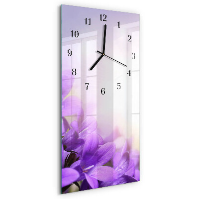 Orologio verticale Fiori viola