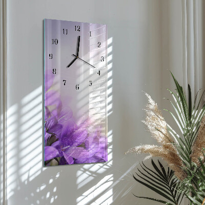 Orologio verticale Fiori viola