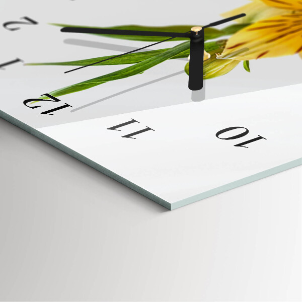 Orologio verticale Fiori gialli
