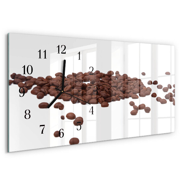 Orologio rettangolare chicchi di caffè
