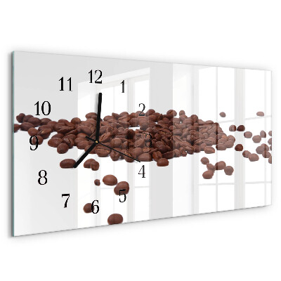 Orologio rettangolare chicchi di caffè