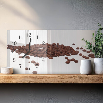 Orologio rettangolare chicchi di caffè