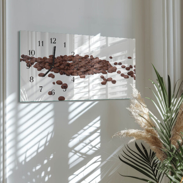 Orologio rettangolare chicchi di caffè