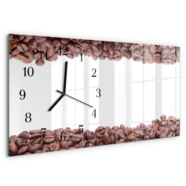 Orologio rettangolare chicchi di caffè