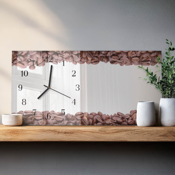 Orologio rettangolare chicchi di caffè