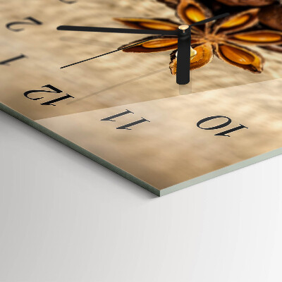 Orologio rettangolare chicchi di caffè