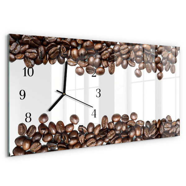 Orologio rettangolare chicchi di caffè