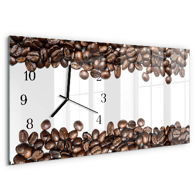 Orologio rettangolare chicchi di caffè
