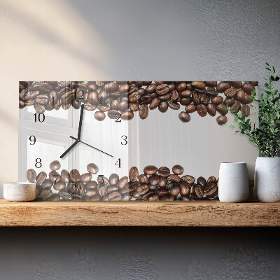 Orologio rettangolare chicchi di caffè