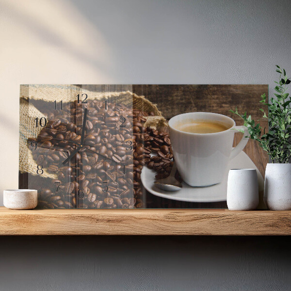 Orologio rettangolare Caffè
