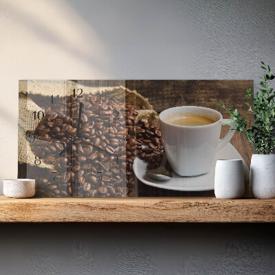 Orologio rettangolare Caffè